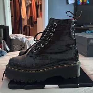 Dr. Martens Black High-Top Combat Boots